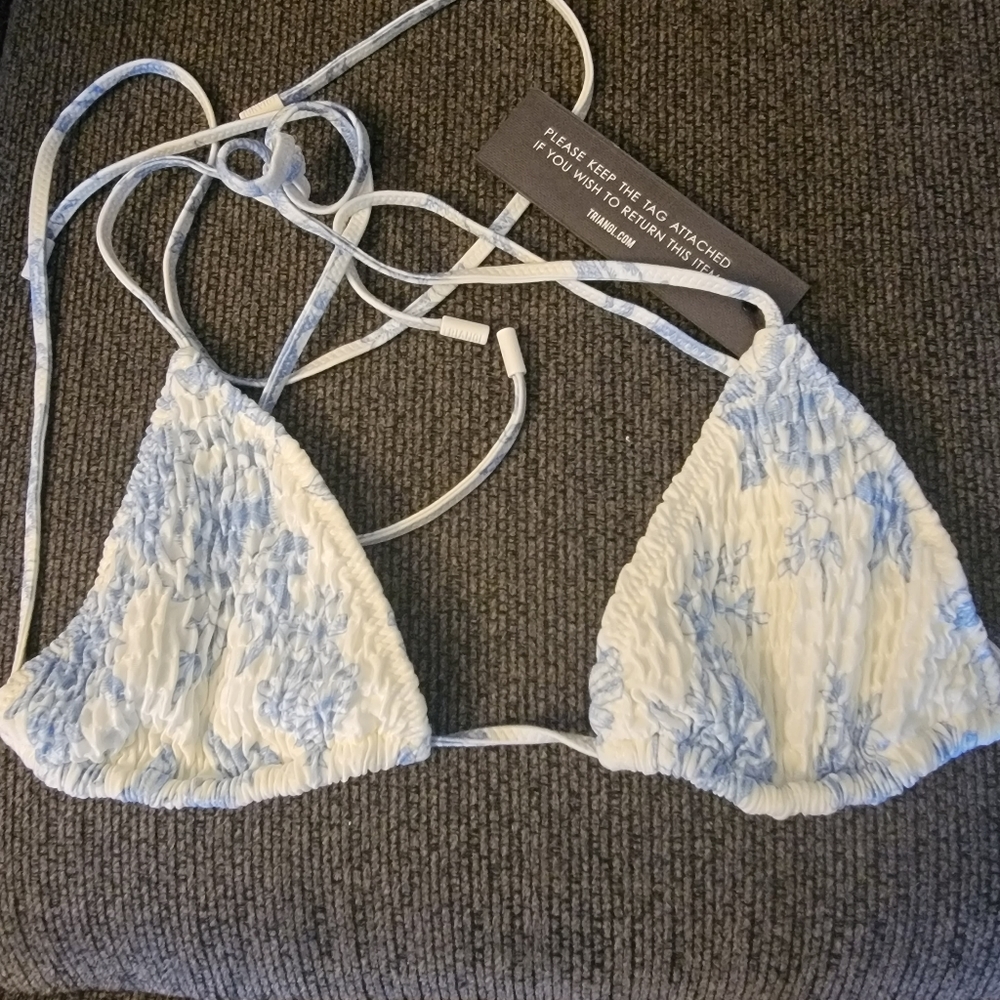 Vinca indigo Bathing suit string top
